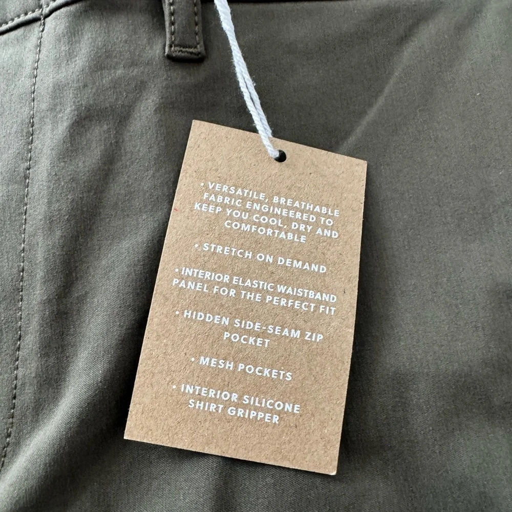 J. Crew 484 Tech Pant Olive Green 33X30